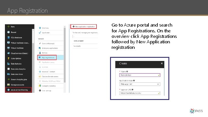 App Registration Go to Azure portal and search for App Registrations. On the overview