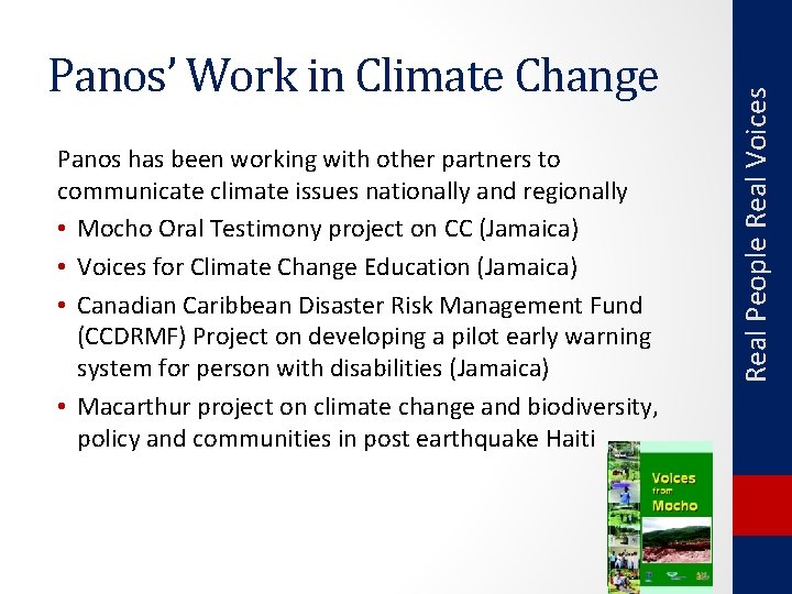 Panos has been working with other partners to communicate climate issues nationally and regionally