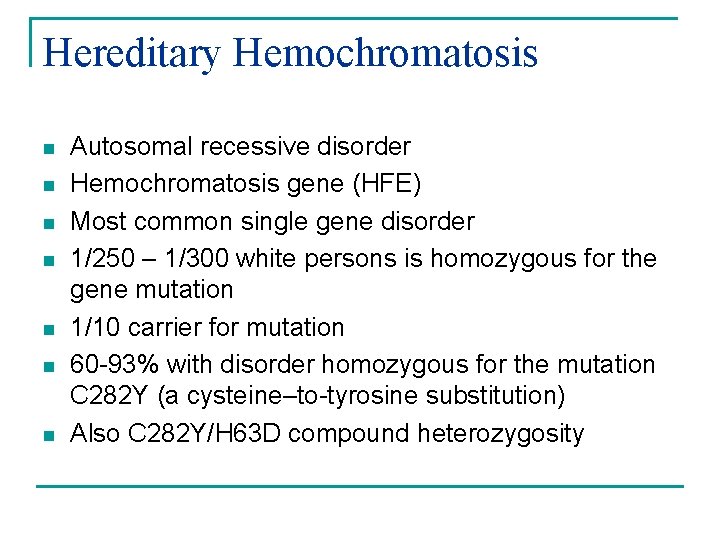 HEMOCHROMATOSIS Wendy Graham MD CCFP Academic Day November