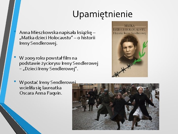 Upamiętnienie • Anna Mieszkowska napisała książkę – „Matka dzieci Holocaustu” – o historii Ireny
