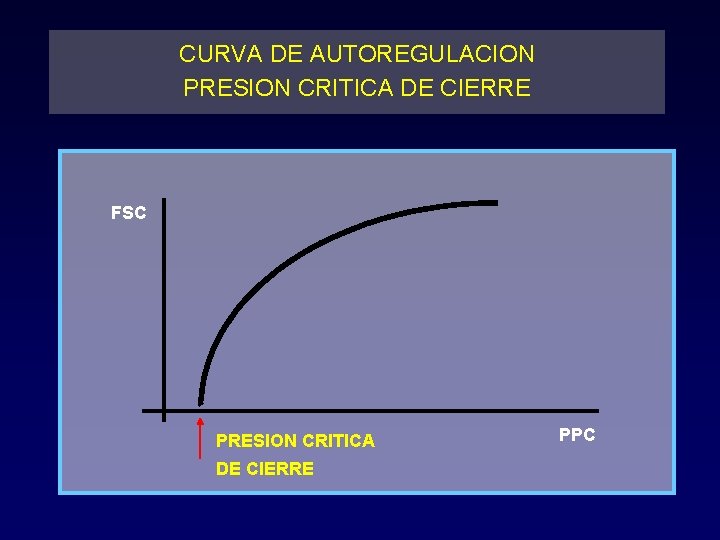 CURVA DE AUTOREGULACION PRESION CRITICA DE CIERRE FSC PRESION CRITICA DE CIERRE PPC 