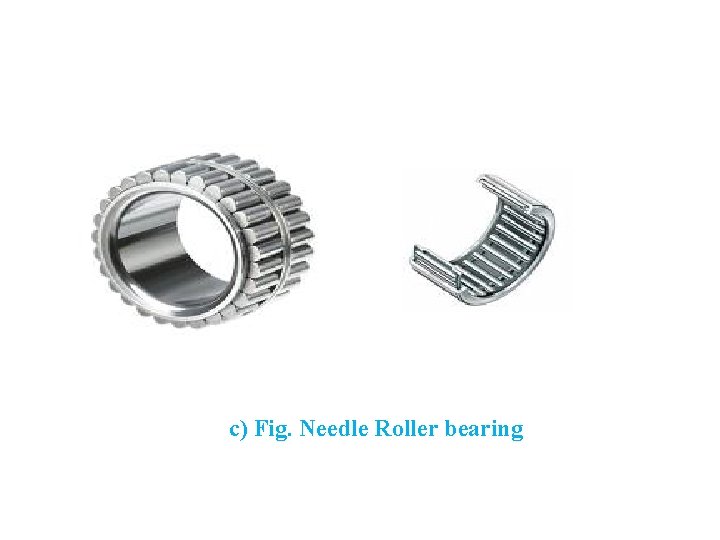 c) Fig. Needle Roller bearing 