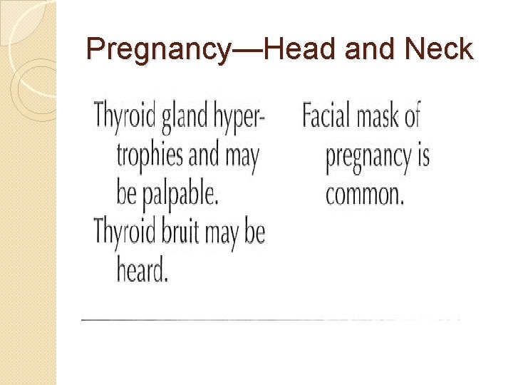 Pregnancy—Head and Neck 