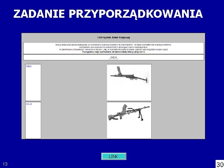 ZADANIE PRZYPORZĄDKOWANIA LINK 13 