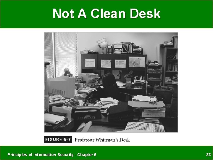 Not A Clean Desk Principles of Information Security - Chapter 6 23 