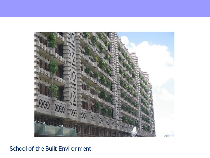 School of the Built Environment 