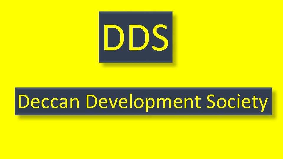 DDS Deccan Development Society 