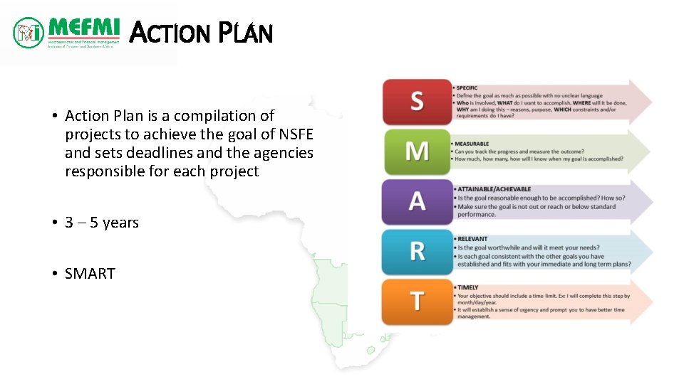 ACTION PLAN • Action Plan is a compilation of projects to achieve the goal