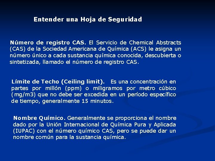 Entender una Hoja de Seguridad Número de registro CAS. El Servicio de Chemical Abstracts