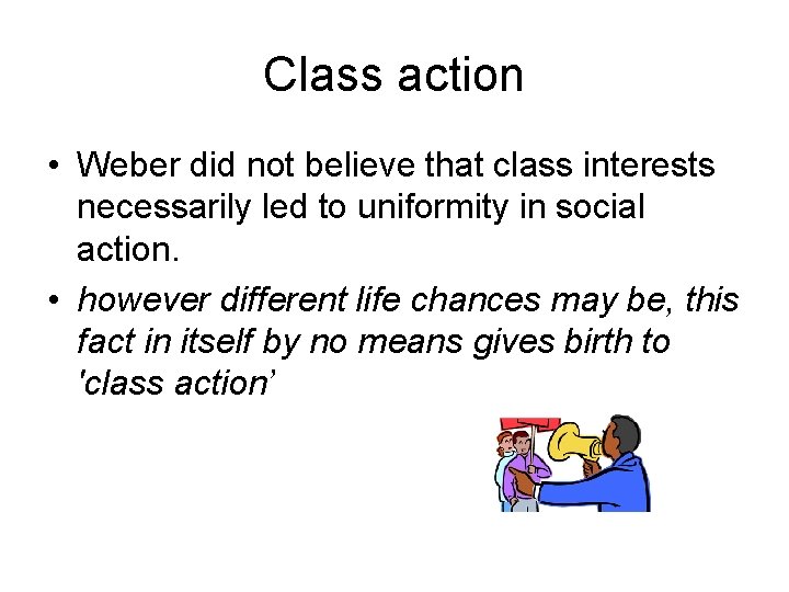 Max er Class Status and Party The Concept