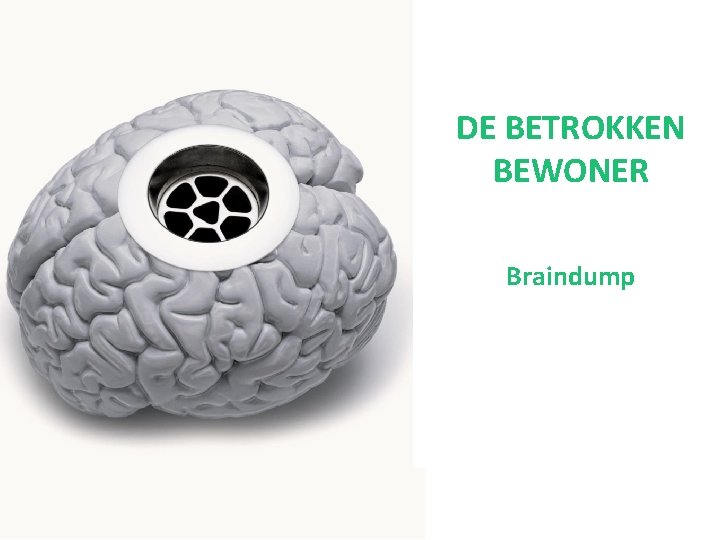 DE BETROKKEN BEWONER Braindump 