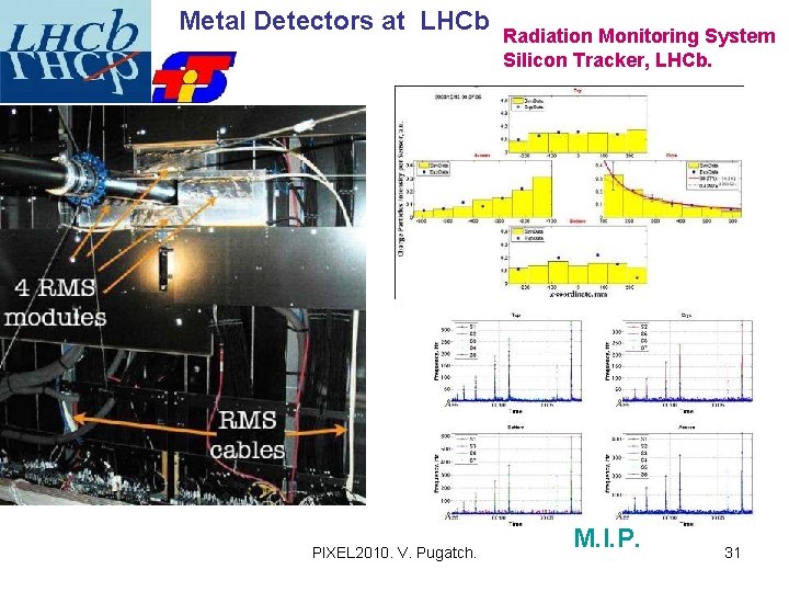 Metal Detectors at LHCb PIXEL 2010. V. Pugatch. Radiation Monitoring System Silicon Tracker, LHCb.