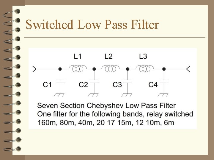 Switched Low Pass Filter 