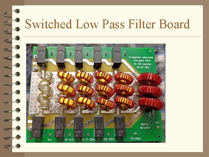 Switched Low Pass Filter Board 