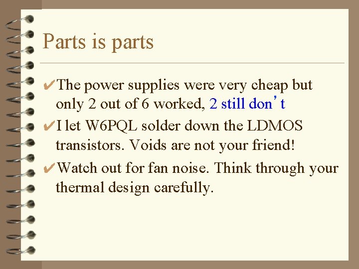 Parts is parts ✔The power supplies were very cheap but only 2 out of