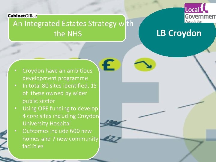 An Integrated Estates Strategy with the NHS • Croydon have an ambitious development programme