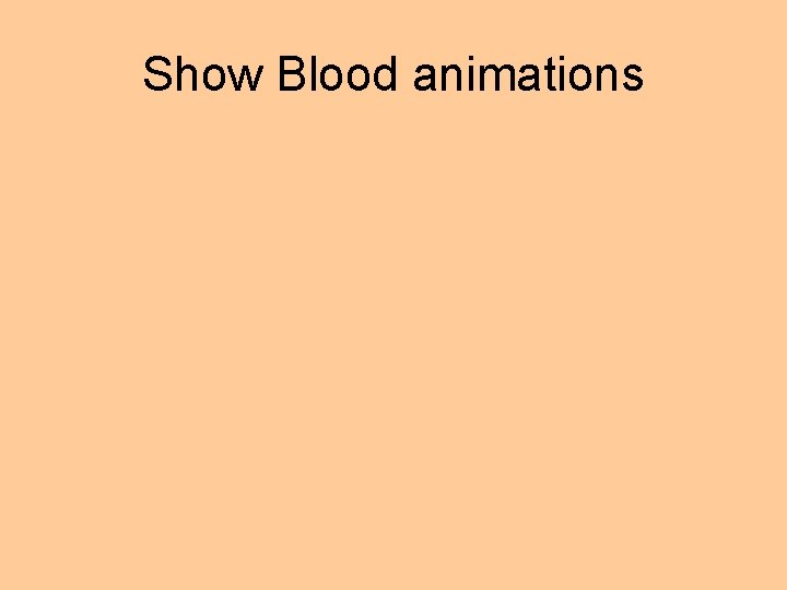 Show Blood animations 
