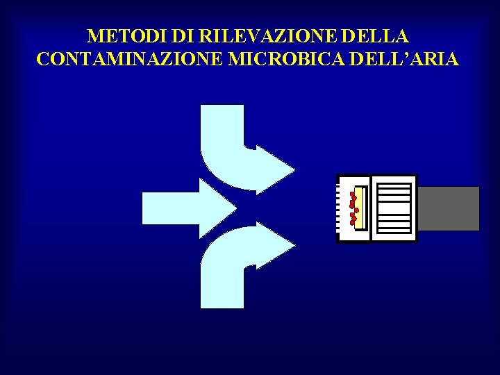 METODI DI RILEVAZIONE DELLA CONTAMINAZIONE MICROBICA DELL’ARIA 