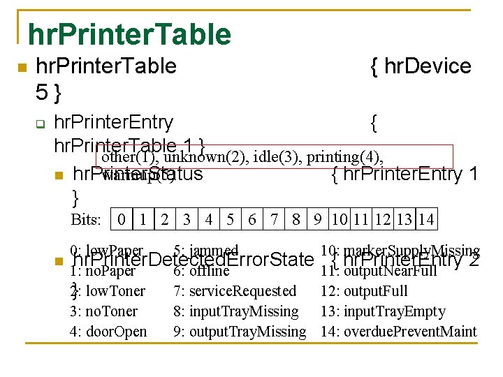 hr. Printer. Table n hr. Printer. Table 5} q { hr. Device hr. Printer.
