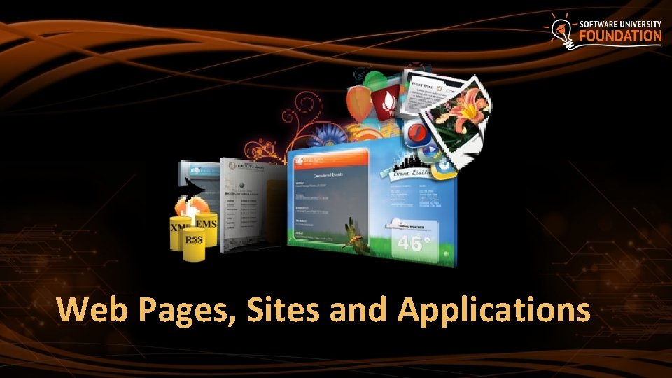 Web Pages, Sites and Applications 