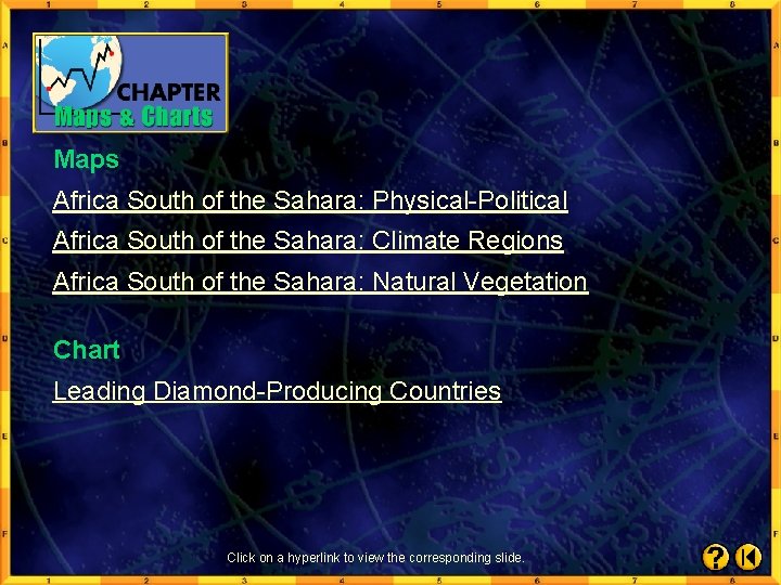 Maps Africa South of the Sahara: Physical-Political Africa South of the Sahara: Climate Regions