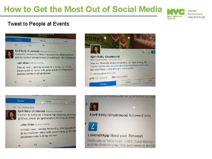 How to Get the Most Out of Social Media Tweet to People at Events