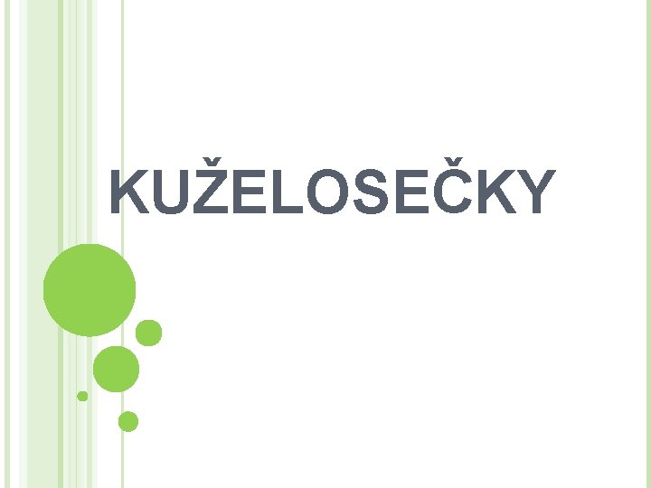 KUŽELOSEČKY 