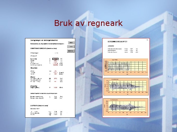 Bruk av regneark 