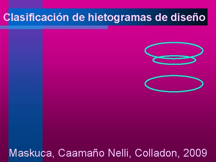 Clasificación de hietogramas de diseño Maskuca, Caamaño Nelli, Colladon, 2009 