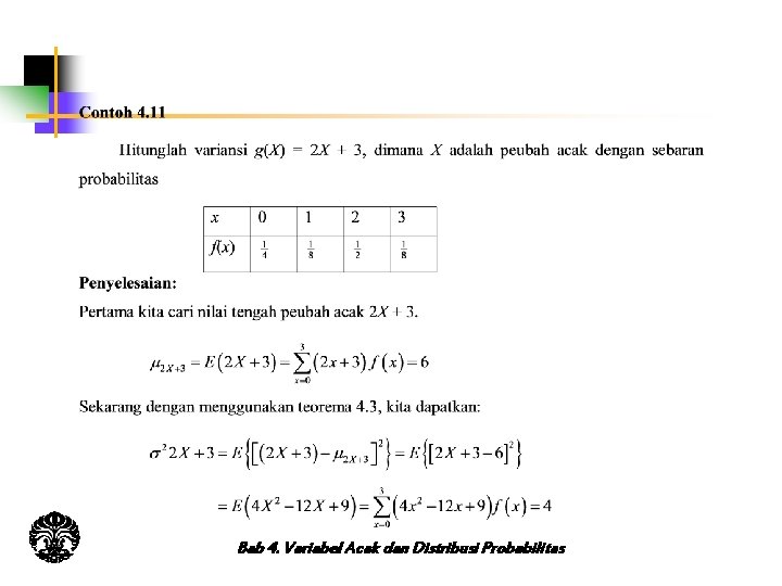 Bab 4. Variabel Acak dan Distribusi Probabilitas 