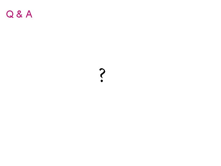 Q&A ? 