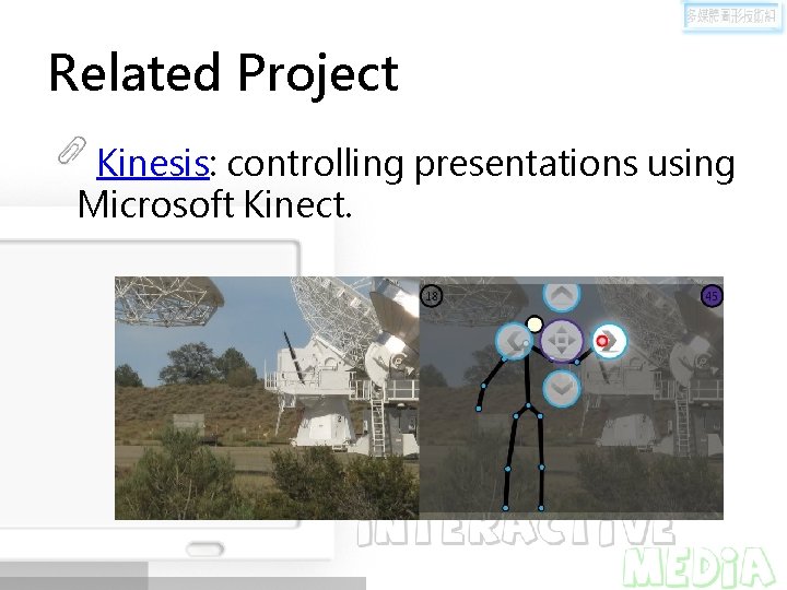 Related Project Kinesis: controlling presentations using Microsoft Kinect. 