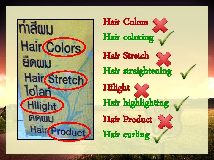 Hair Colors Hair coloring Hair Stretch Hair straightening Hilight Hair highlighting Hair Product Hair