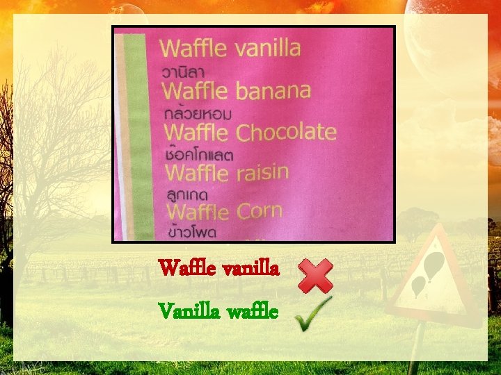 Waffle vanilla Vanilla waffle 