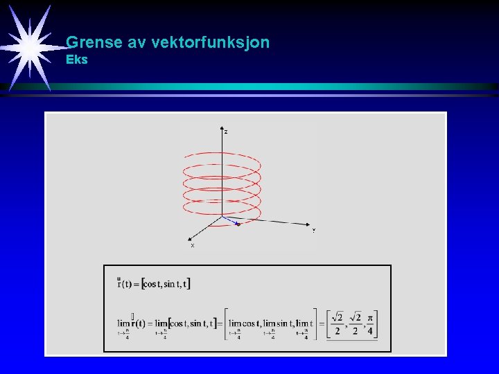 Grense av vektorfunksjon Eks 