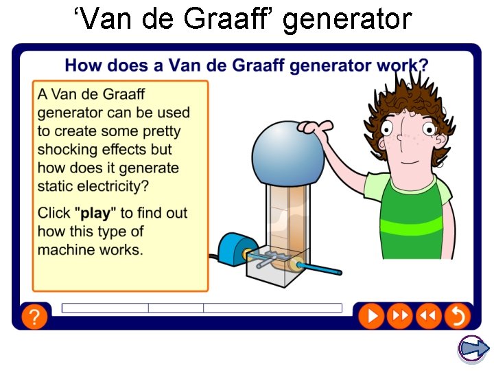 ‘Van de Graaff’ generator 