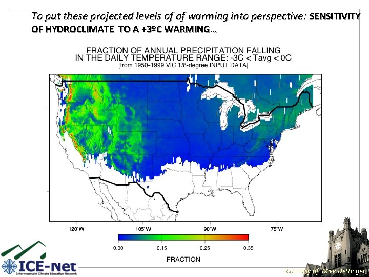 To put these projected levels of of warming into perspective: SENSITIVITY OF HYDROCLIMATE TO