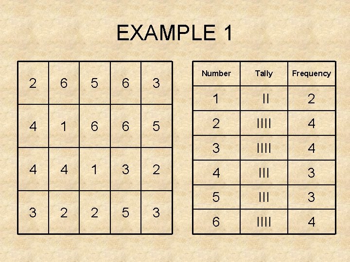 EXAMPLE 1 2 4 4 3 6 1 4 2 5 6 1 2