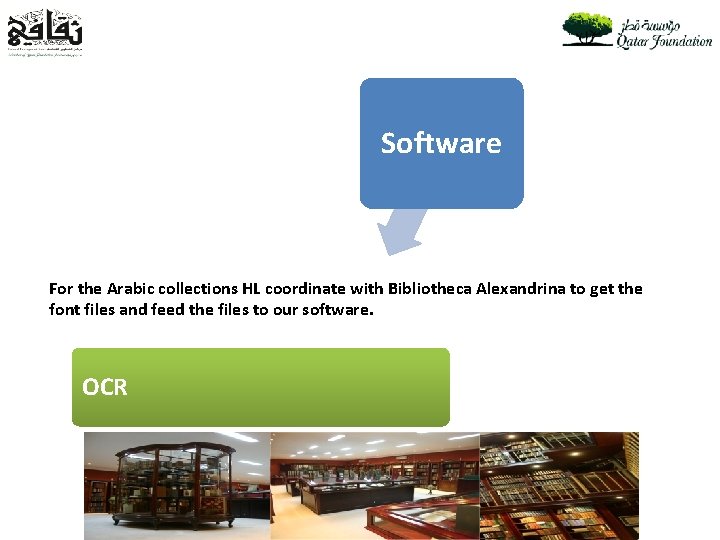 Software For the Arabic collections HL coordinate with Bibliotheca Alexandrina to get the font