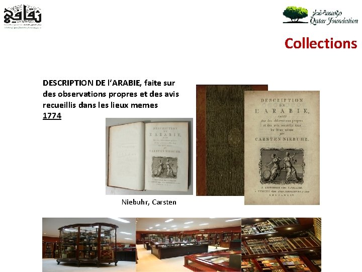 Collections DESCRIPTION DE l‘ARABIE, faite sur des observations propres et des avis recueillis dans
