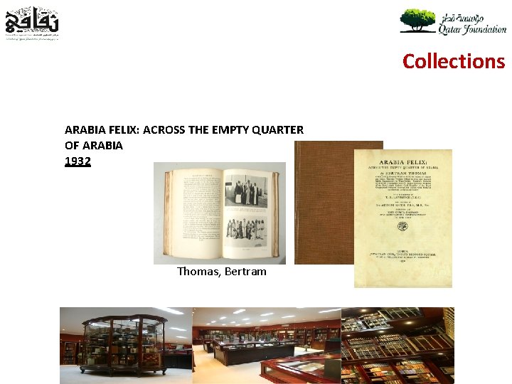 Collections ARABIA FELIX: ACROSS THE EMPTY QUARTER OF ARABIA 1932 Thomas, Bertram 
