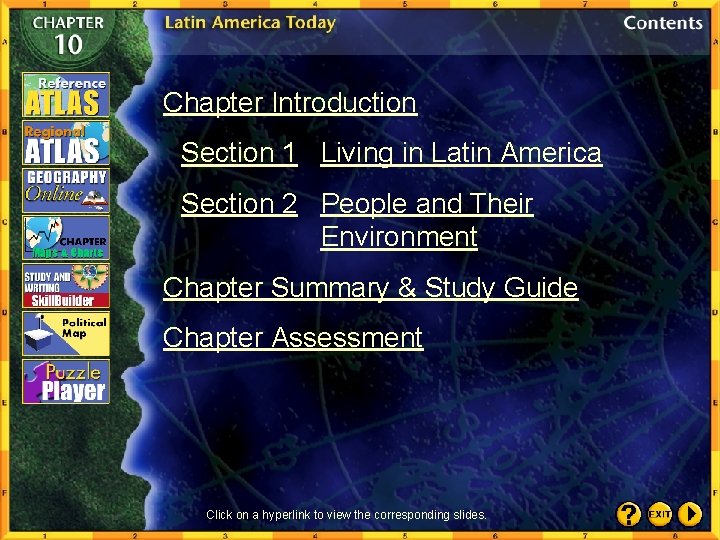 Chapter Introduction Section 1 Living in Latin America Section 2 People and Their Environment