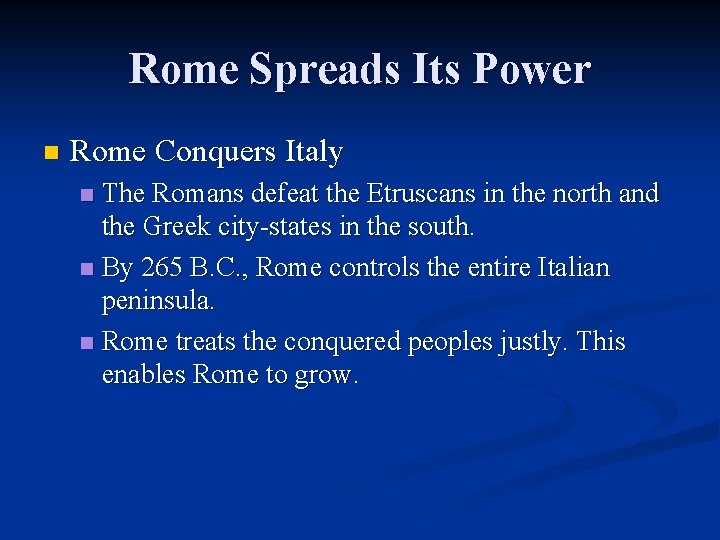 The Roman Republic Chapter 6 Section 1 The