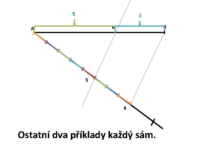 5 3 E A B 5 8 Ostatní dva příklady každý sám. 