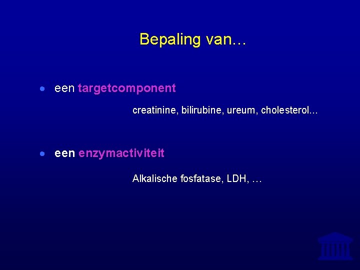 Praktische Oefeningen MEDISCHE BIOCHEMIE Prof Dr J Van