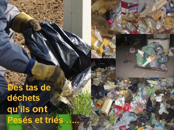 1 sapin de Noël , passe mais le reste? ? Des tas de déchets