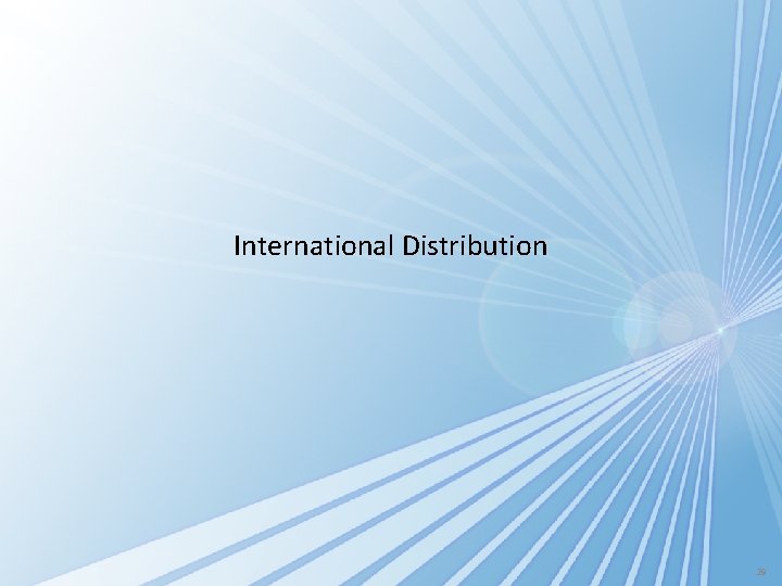 International Distribution 29 
