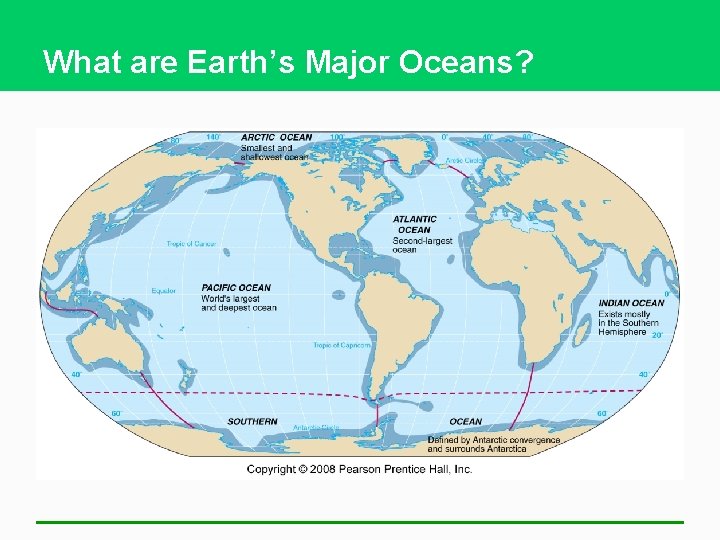 What are Earth’s Major Oceans? 