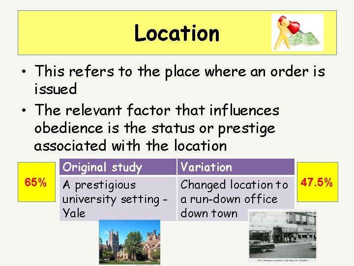 Location • This refers to the place where an order is issued • The