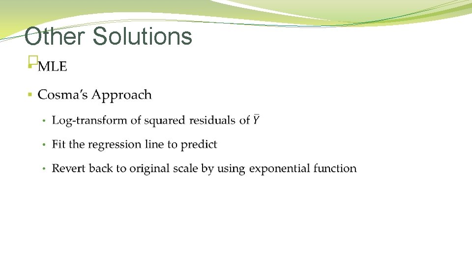 Other Solutions � 